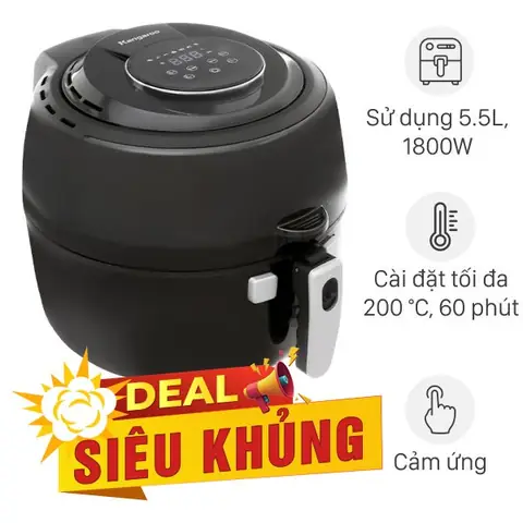 Nồi chiên không dầu Kangaroo KG65AF 6.5 lít
