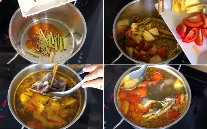 Bước 3:Nấu nước lèo