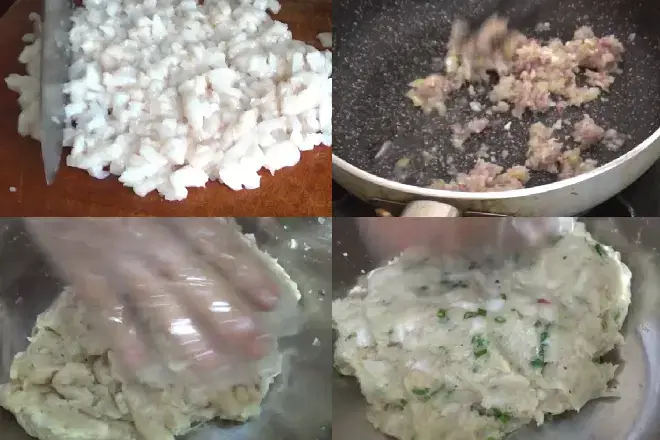 Bước 2: Làm Chả Cá