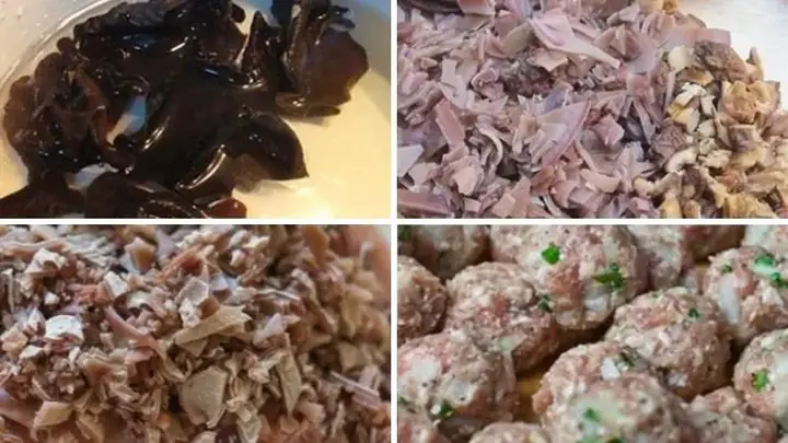 Bước 6: Làm mọc cho bún ngan