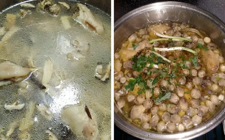 Bước 6Nấu nước dùng