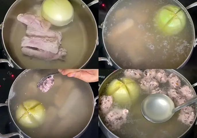 Các Bước Làm Bún Mọc Sườn Các Bước Làm Bún Mọc Sườn