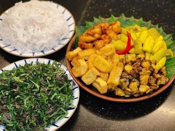 Cách Nấu Bún Ốc Chuối Đậu