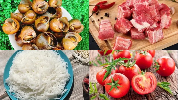 cách nấu bún ốc sườn