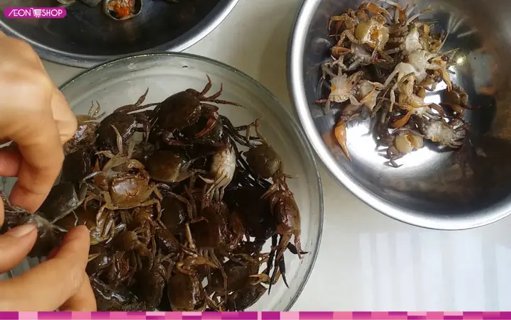 Bước 1 - Sơ Chế Cua Đồng