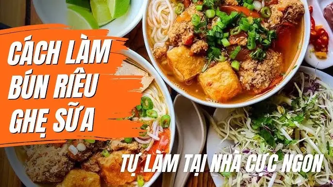 Cách Nấu Bún Riêu Ghẹ Sữa Ngon Ngọt Thanh Đúng Điệu