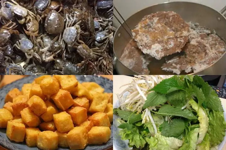 Nguyên Liệu Nấu Bún Riêu