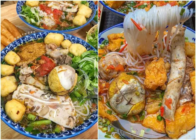 Bún riêu Hà Nội ngon trứ danh (Ảnh: eatwden)