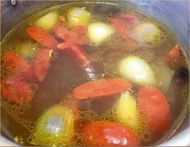 B)cách Nấu Bún Mọc Cà Chua