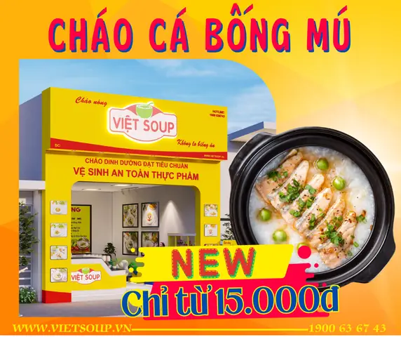 Cháo Cá Bống Mú Đậu Hà LanViệt Soup giá chỉ từ 15.000 đồng