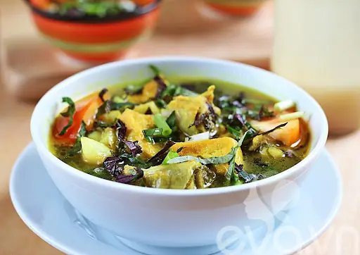 Cách làm Canh cà bát nấu bung với sườn non