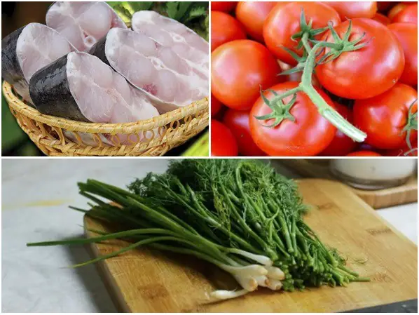 Nguyên liệu làm cá sốt cà chua