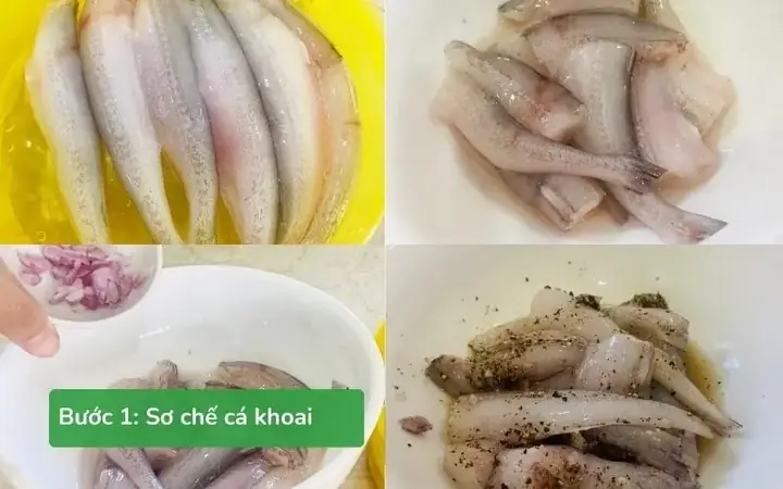 Bước 1: Sơ Chế Cá Khoai (cá Cháo)