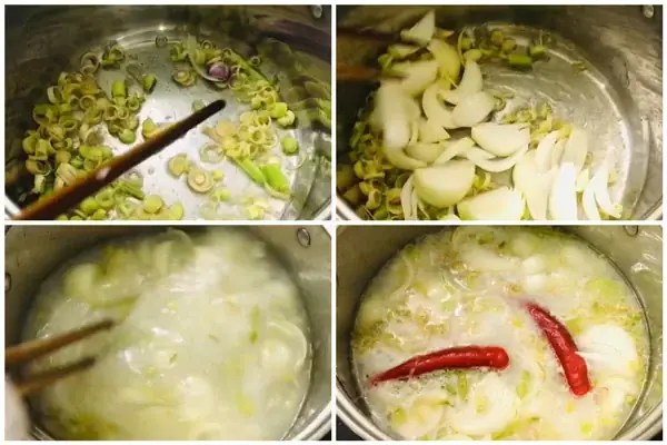 Bước 4: Làm nước cơm mẻ nhúng cá