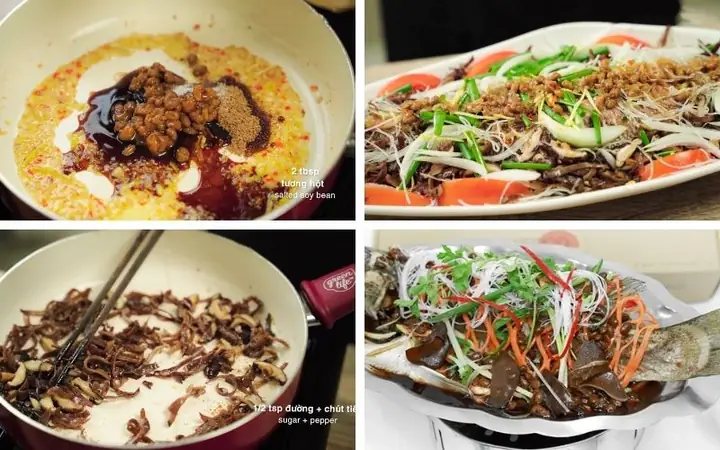 Bước 3: Hấp Cá Chưng Tương