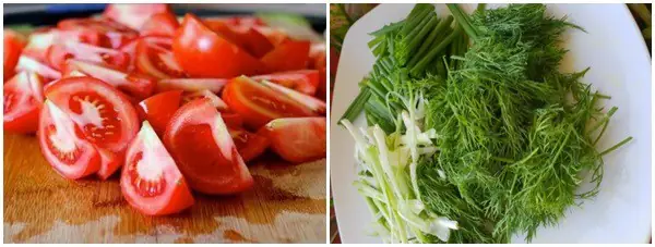 Bước 2: Sơ chế cà chua và nguyên liệu khác Bước 2: Sơ chế cà chua và nguyên liệu khác