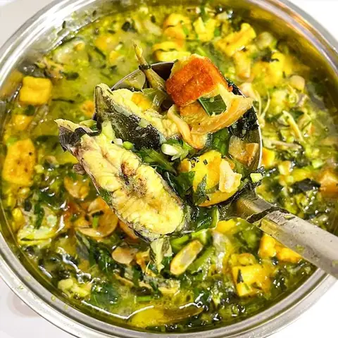 Món Cá Chình Om Chuối Đậu Tại Bếp Cá Mú Đỏ