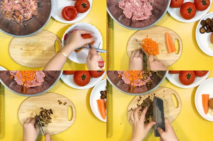 Bước 1Sơ chế nguyên liệu.