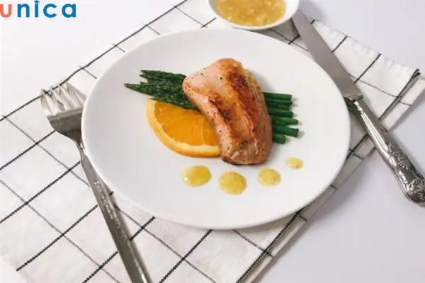 Cách Làm Cá Hồi Sốt Cam Với Măng Tây Cho Bé Cách Làm Cá Hồi Sốt Cam Với Măng Tây Cho Bé