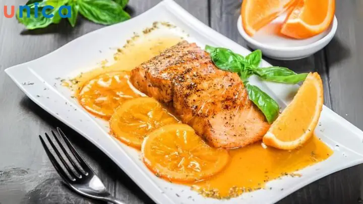 Cách Làm Cá Hồi Sốt Cam Tươi