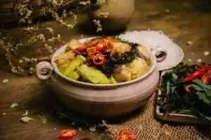 Cá Lăng Om Chuối Đậu