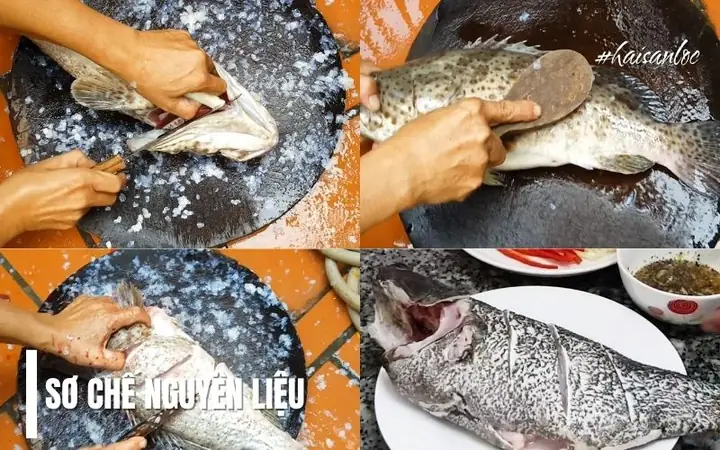 Bước 1: Sơ Chế Cá Mú