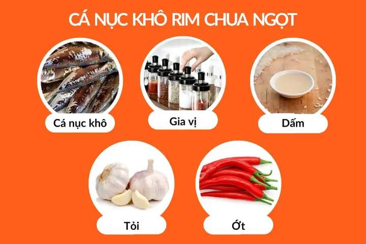 Cá nục khô rim chua ngọt