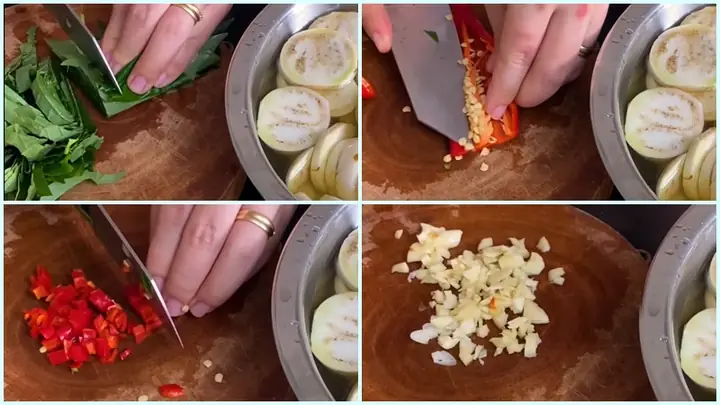 2Cách thực hiện món cà pháo xào lá lốt