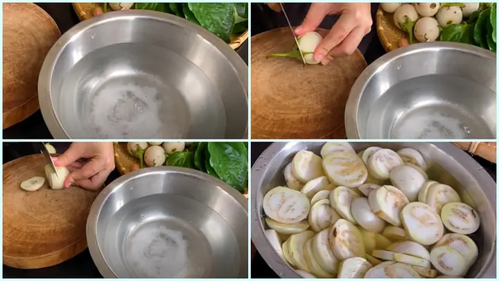 2Cách thực hiện món cà pháo xào lá lốt