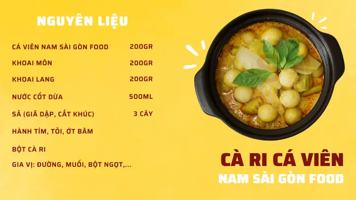 Cách Làm Cà Ri Cá Viên Nam Sài Gòn Food