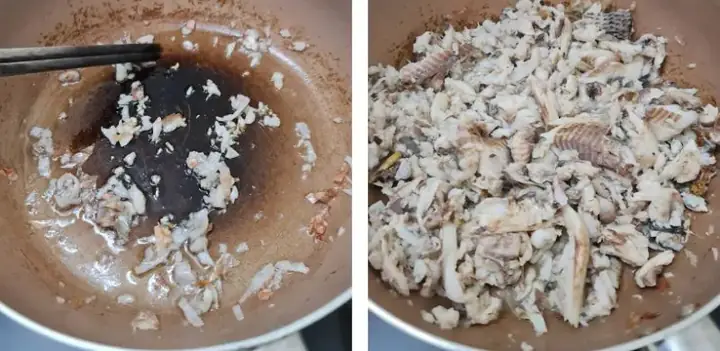 Bước 2: Sơ chế nguyên liệu nấu canh cá rô đồng rau ngót