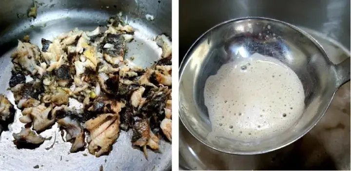 Bước 5: Nấu canh cá rô đồng với rau cải