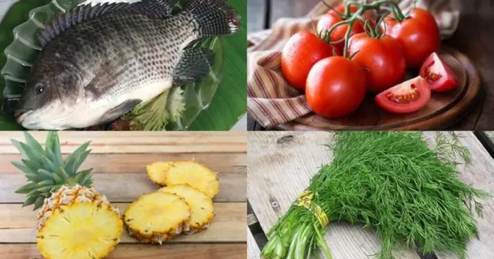 III. Nguyên liệu canh cá rô phi nấu dứa cần chuẩn bị