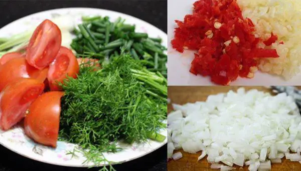 Bước 2: Sơ Chế Nguyên Liệu Khác Bước 2: Sơ Chế Nguyên Liệu Khác