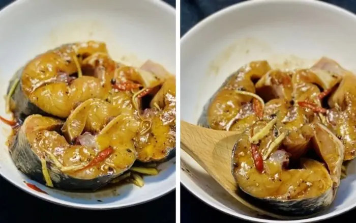 Cách Nấu Cá Tầm Hấp Xì Dầu