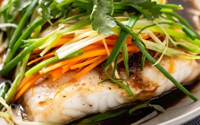 Cách Nấu Cá Tầm Hấp Xì Dầu