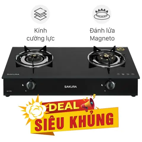 Bếp ga đôi Sakura SA-717PG