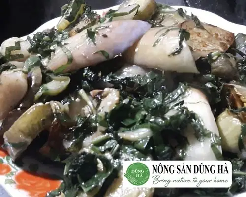 Cà tím xào tía tô là món gì?