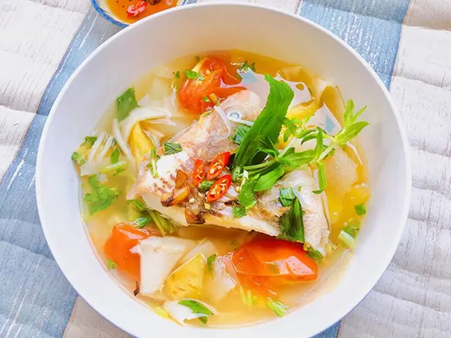 Cá Vược Nấu Măng Chua