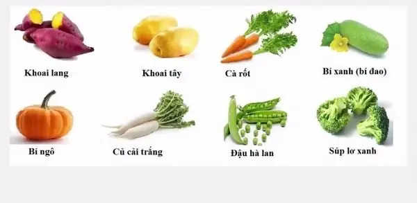 1. Một số loại rau dùng để nấu cháo dinh dưỡng cho bé ăn dặm