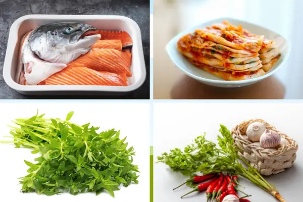 1.3. Lẩu đầu cá hồi kim chi 1.3. Lẩu đầu cá hồi kim chi