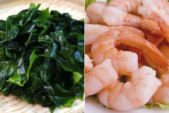 1Canh rong biển cho bé với tôm 1Canh rong biển cho bé với tôm