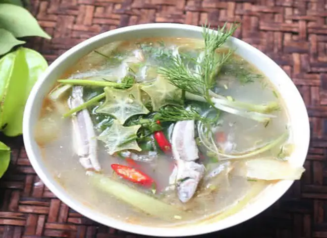 1.	Canh khế cá cơm chua ngon lạ miệng