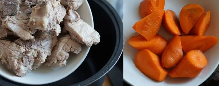 Bước 2: Nấu sườn