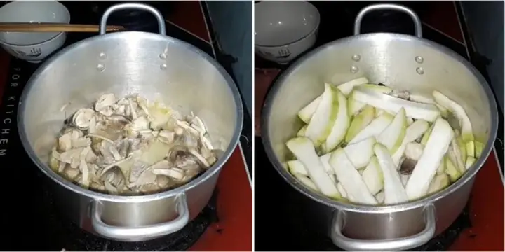 1.2. Hướng dẫn nấu canh bầu nấu nấm chay 1.2. Hướng dẫn nấu canh bầu nấu nấm chay