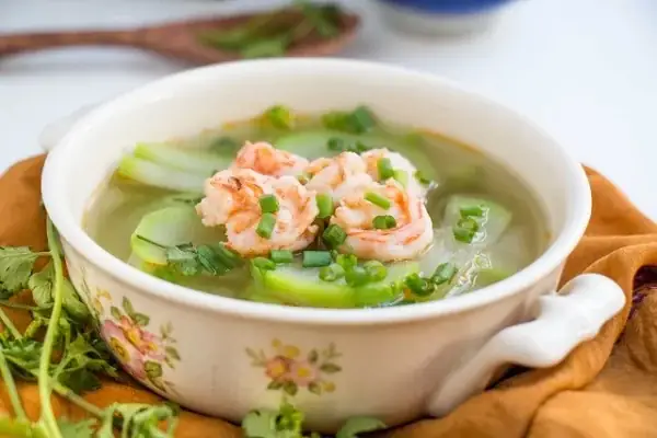 Canh Bầu Với Tôm Canh Bầu Với Tôm