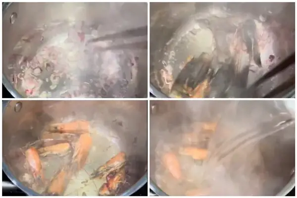 Nấu Canh Bầu Với Đầu Tôm