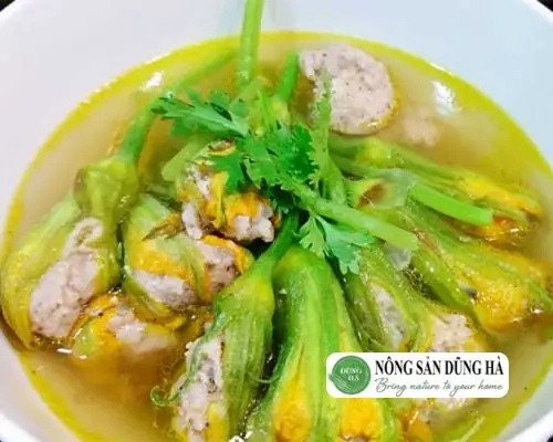 2.7 Bông bí nhồi cá thác lác nấu