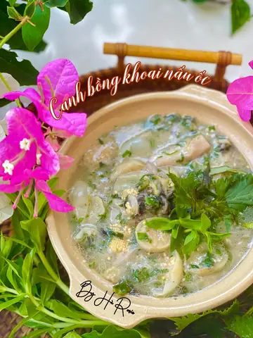 Canh bồng khoai là món ăn dân dã, là cả bầu trời kỷ niệm tuổi thơ của nhiều người.