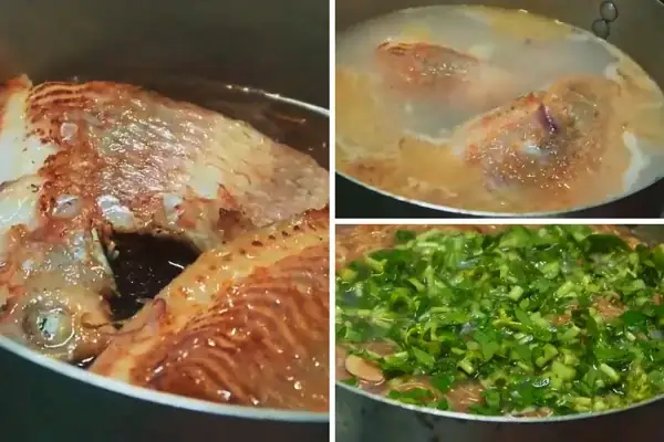 Nấu canh cá diêu hồng bắp chuối Nấu canh cá diêu hồng bắp chuối